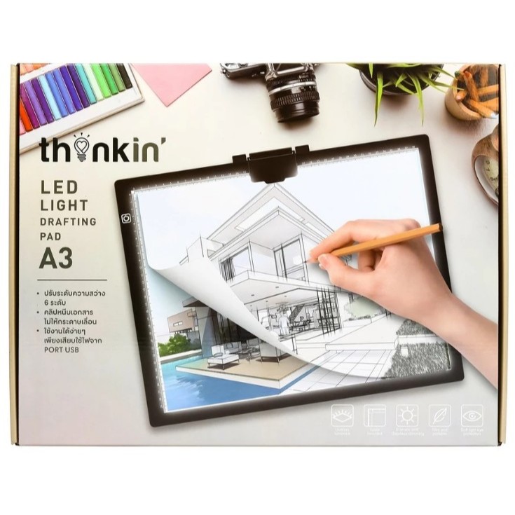 THINKIN LED LIGHT กระดานร่างแบบภาพ LED ขนาด A3 | Shopee Thailand