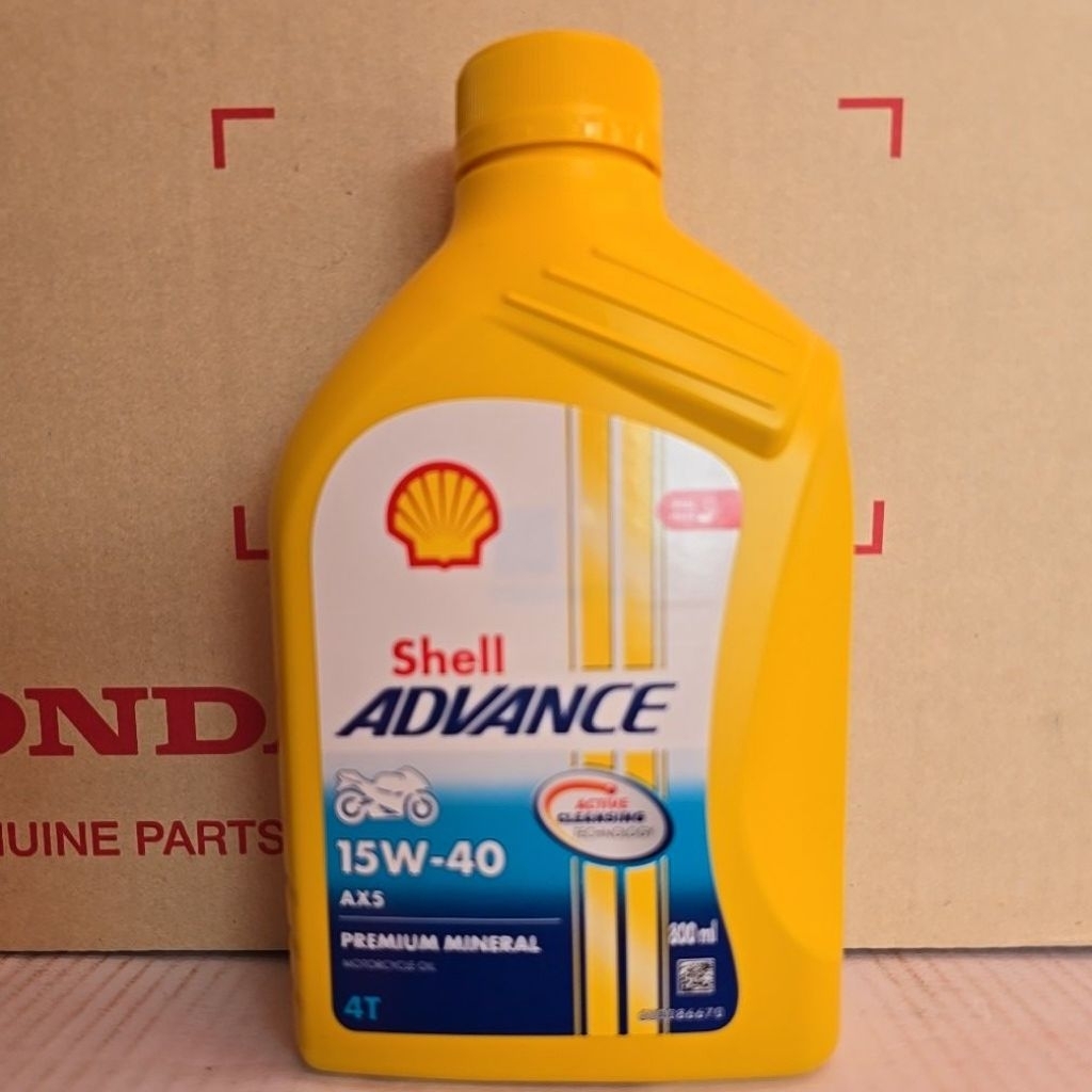 7708น้ำมันเครื่องรถจักรยานยนต์ SHELL ADVANCE AX5 15W40 800ml มีสต๊อค ...