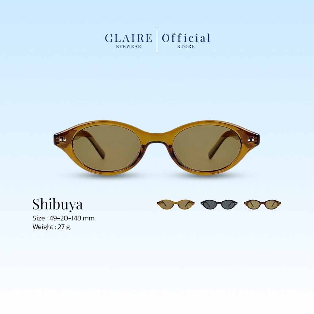 CLAIRE : (SBY) แว่นกันแดด รุ่น Shibuya แว่นกันแดด UV400 | Sunglasses