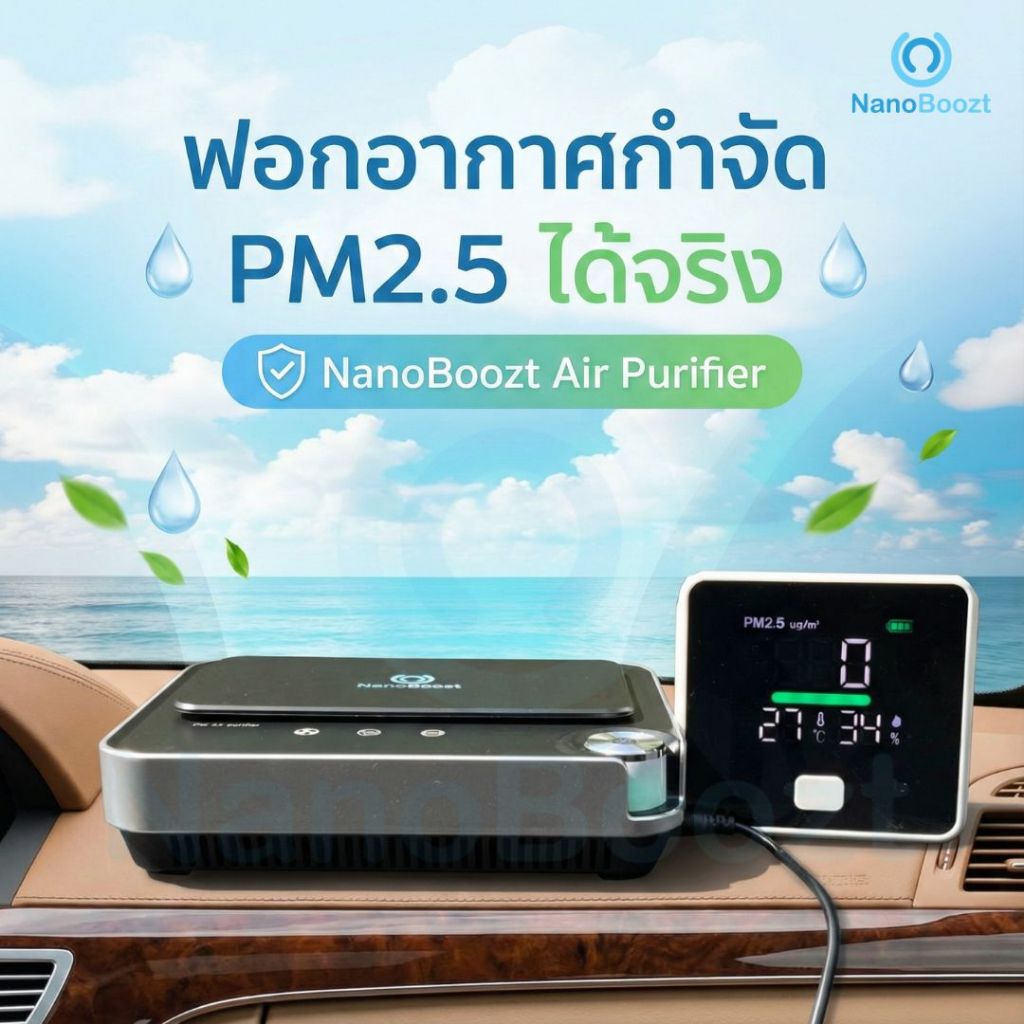 NanoBoozt G8 Pro Plus Car Air Purifier - All-in-One Solution, 100% Authentic