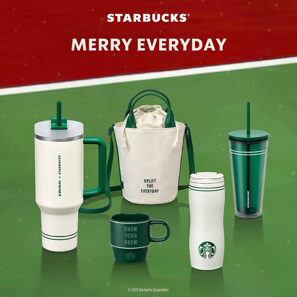 Starbucks Merry Everyday Collection 2025 Starbucks cups แก้วสตาร์บัคส์ ของแท้จากShopเท่านั้น!!