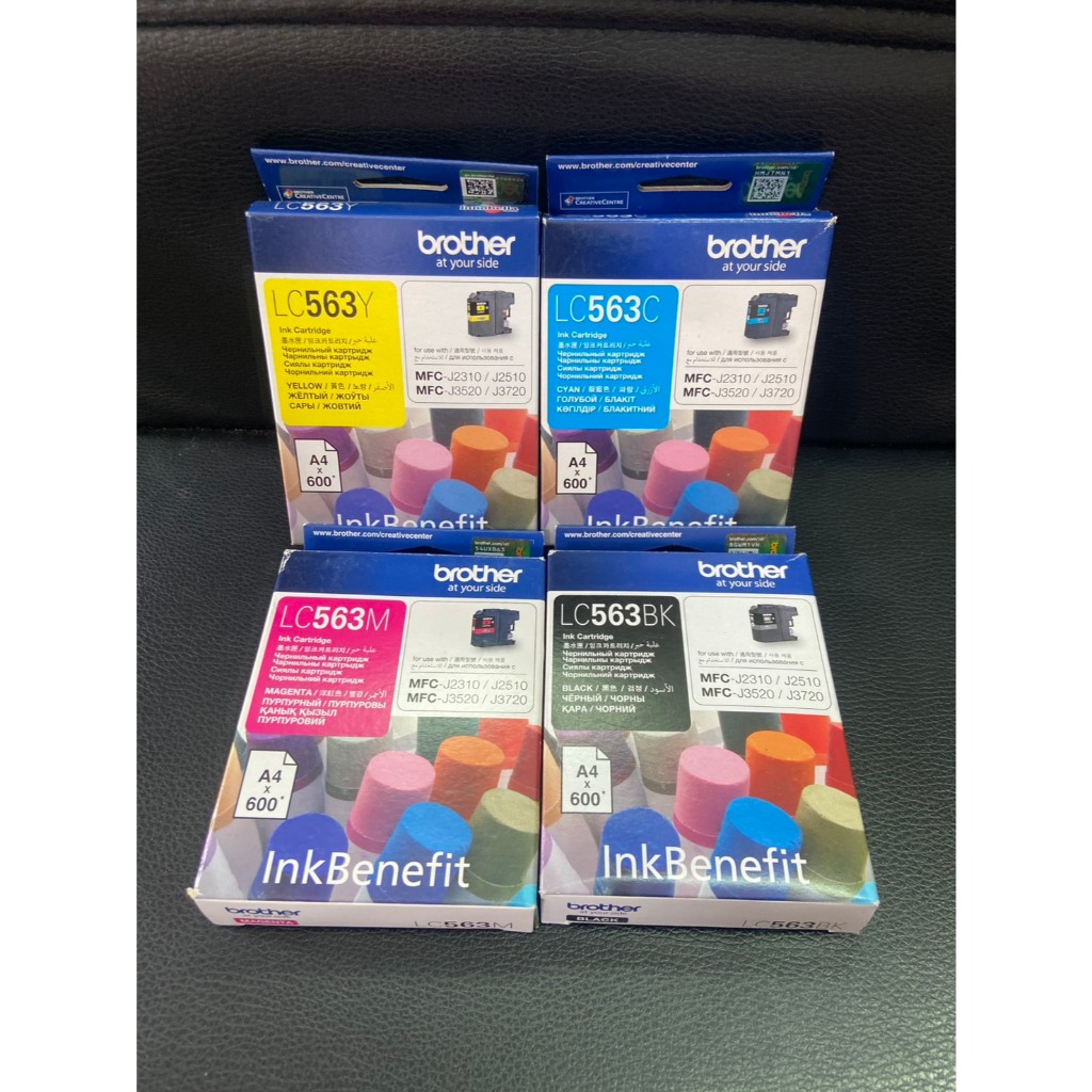 หมึกพิมพ์แท้ Brother Ink 563XL Brother LC-563 Black / Cyan / Magenta ...