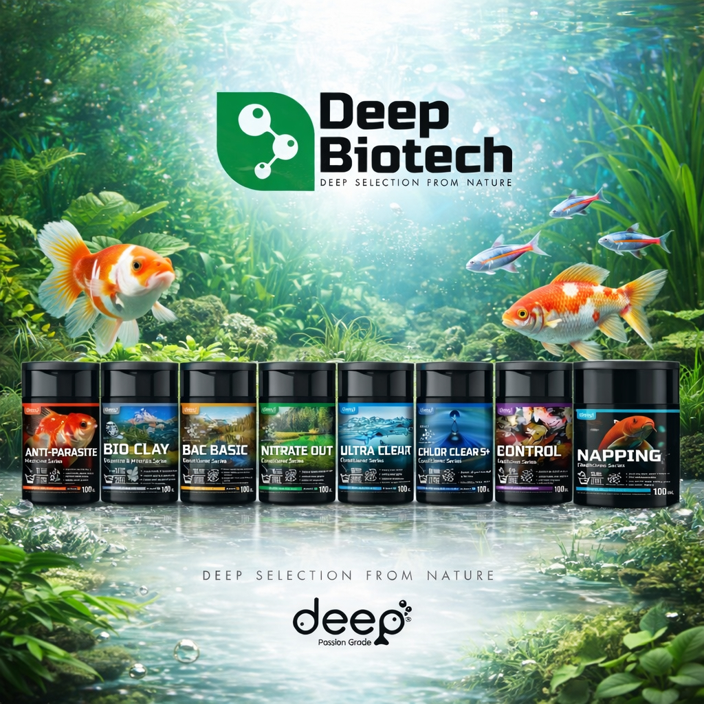 Deep Biotech ผลิตภัณฑ์ดูแลคุณภาพน้ำ ปรับสภาพน้ำ สำหรับบ่อปลา และตู้ปลา ...