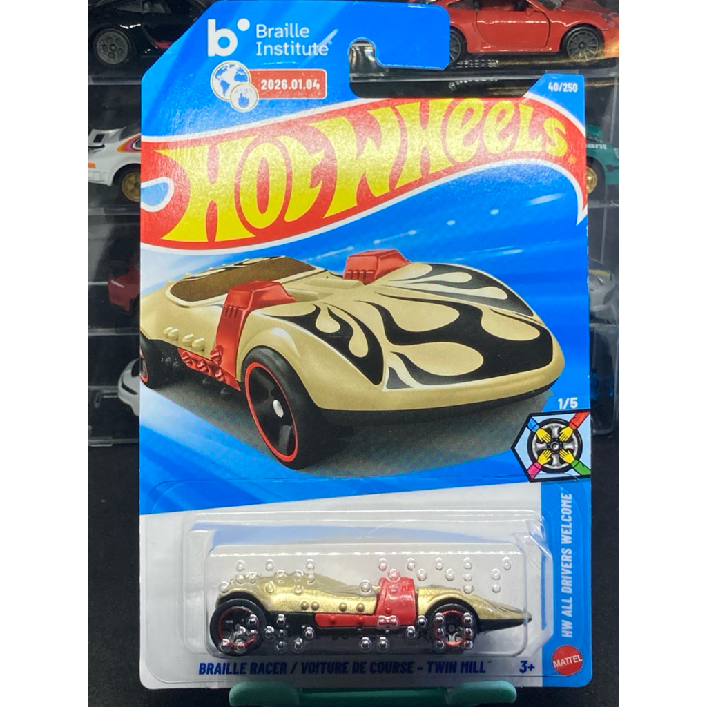 รถเหล็ก HotWheels BRAILLE RACER/VOITURE DE COURSE - TWIN MILL 3 ...