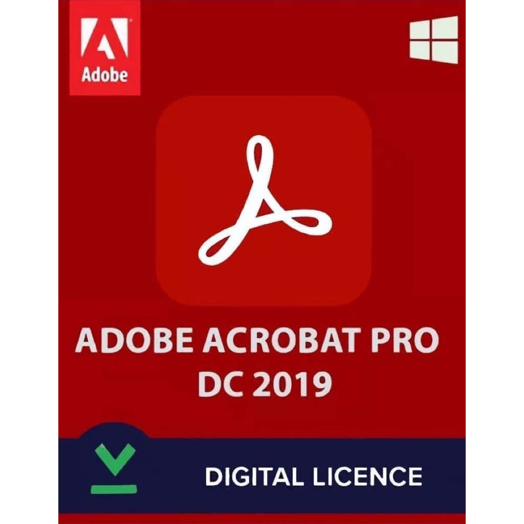 ชุดตรวจติดตั้ง Adobe acrobat Pro 2019 DC+ install flash drive 4GB ...