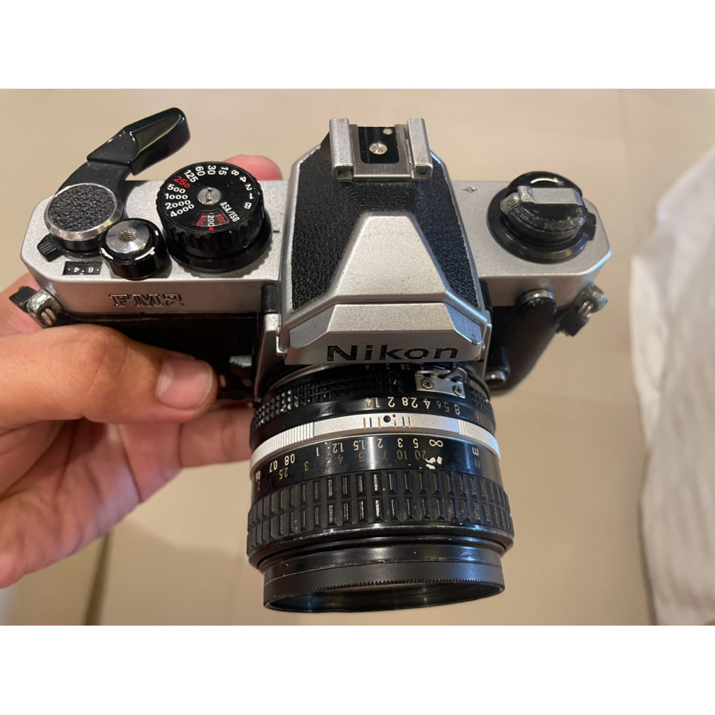 Nikon FM2 +Nikkor 50mm F1.4 ai-s สภาพใช้งาน มีรอยใช้งานทั่วไป