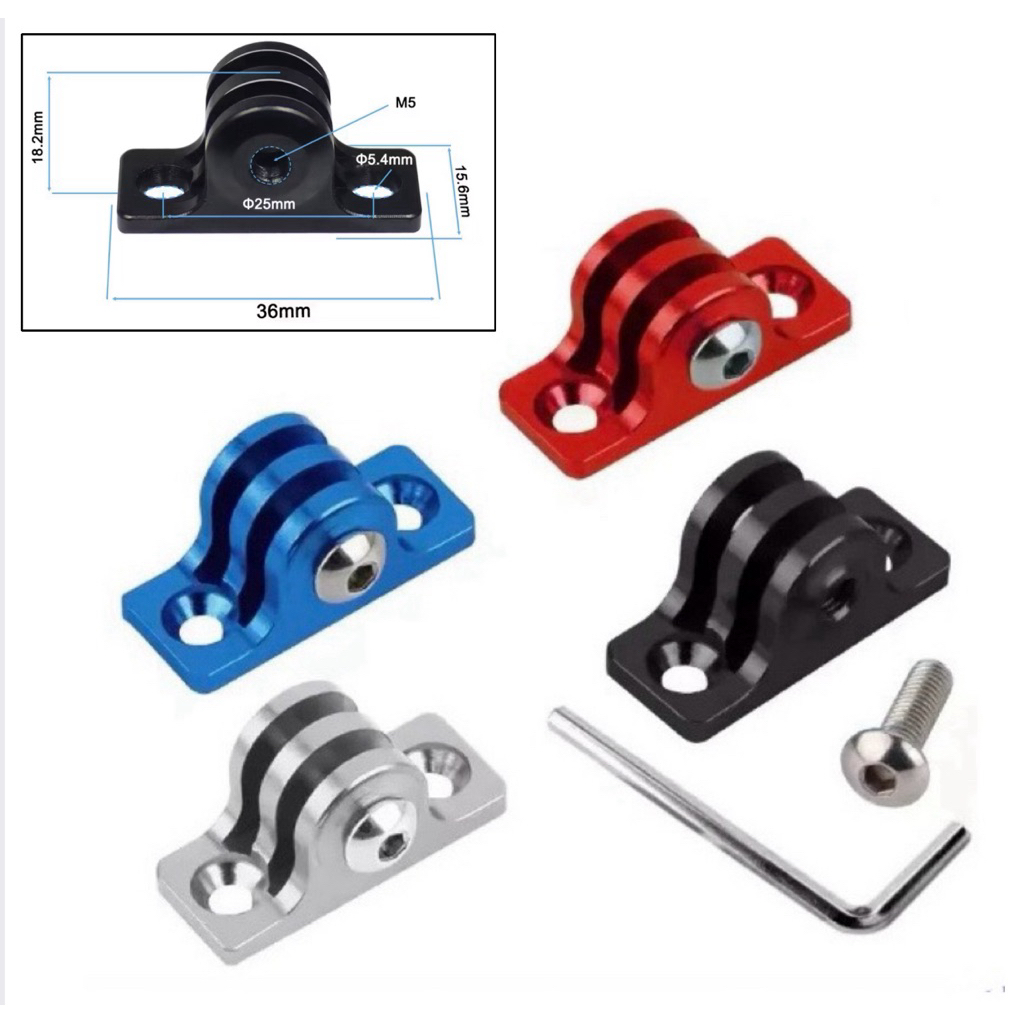 Metal Flat Bottom Connection Bracket for Gopro , Action camera ขา ...