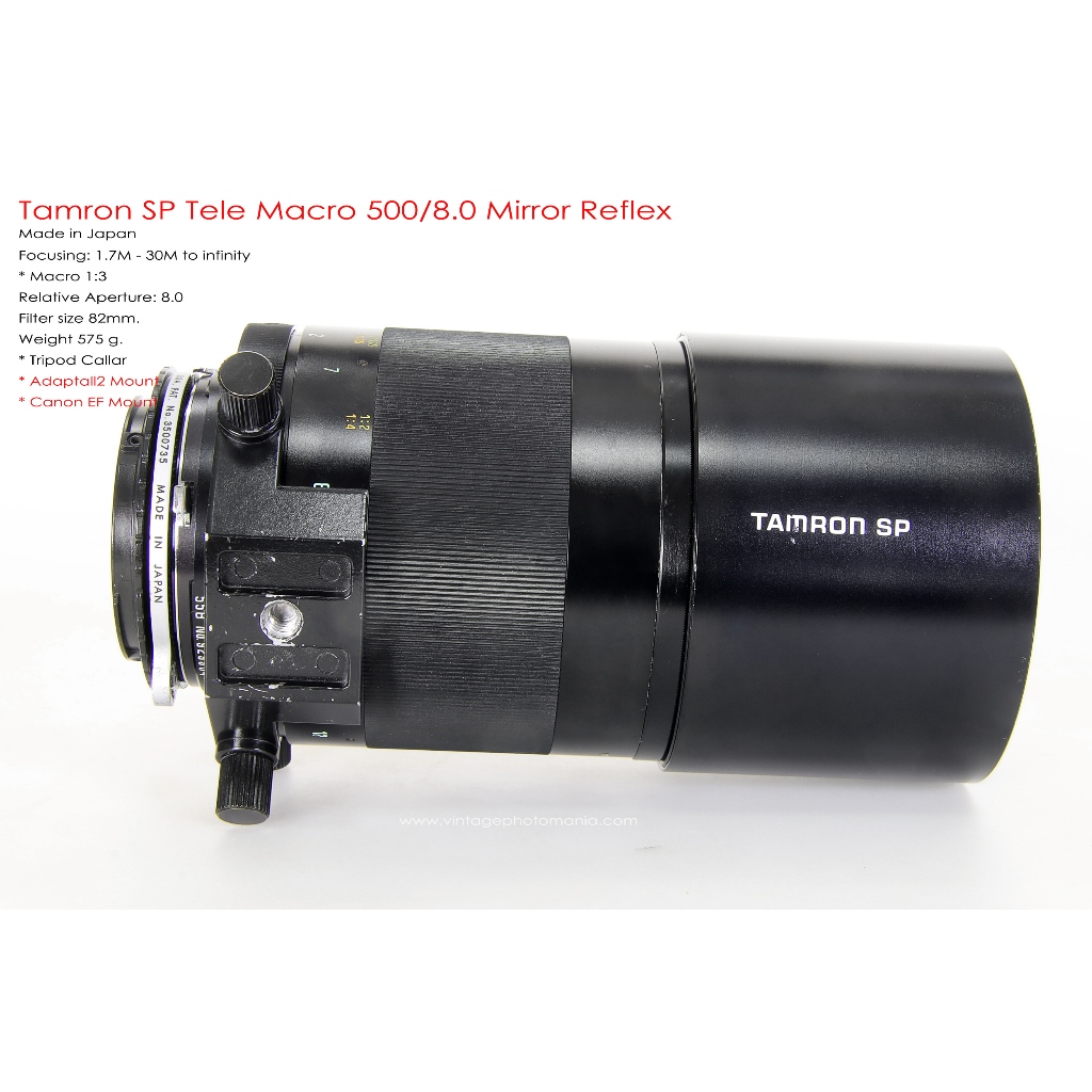 Tamron SP 500/8.0 Mirror Reflex Macro *Canon EF Mount เลนส์ถ่ายไกล
