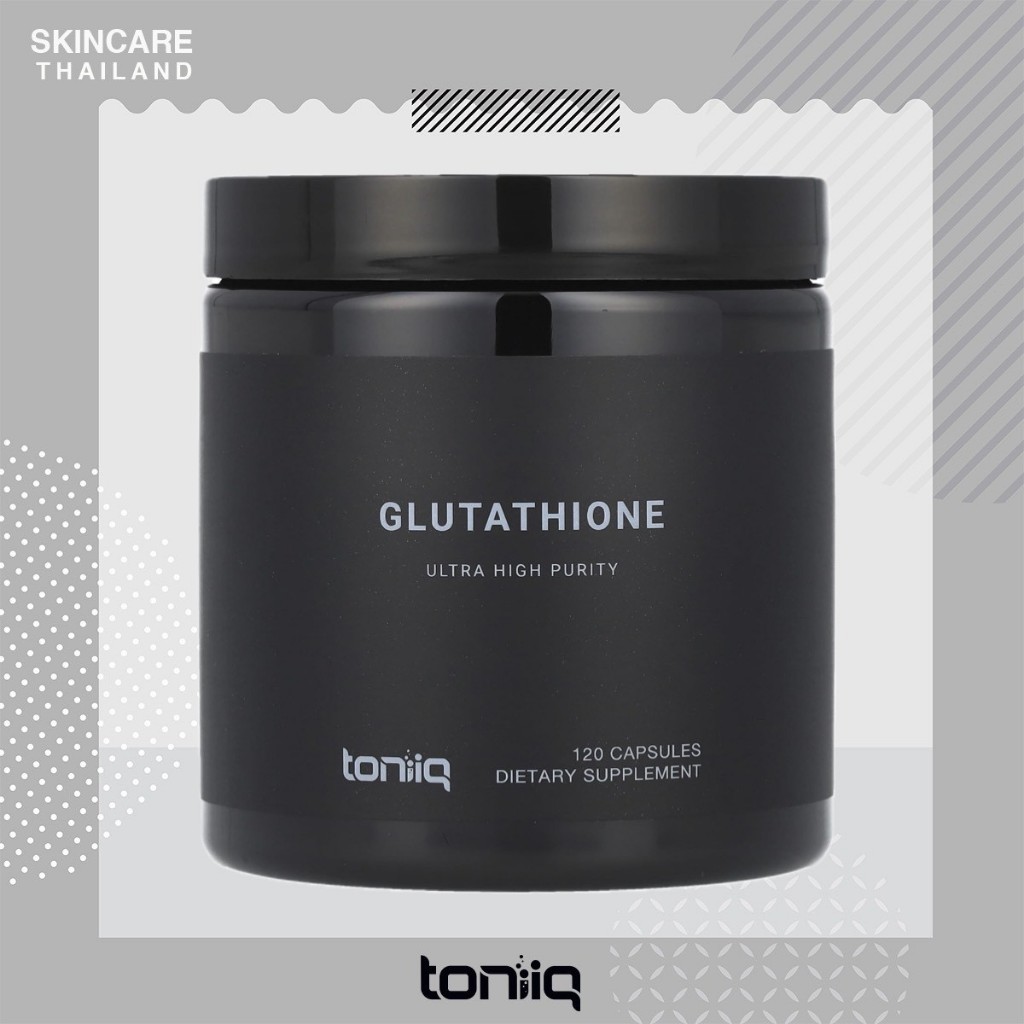 Toniiq Ultra High Strength Glutathione 1,000 มก. 120 แคปซูล  เพิมปริมาณไข่และอสุจิ บำรุงผิว