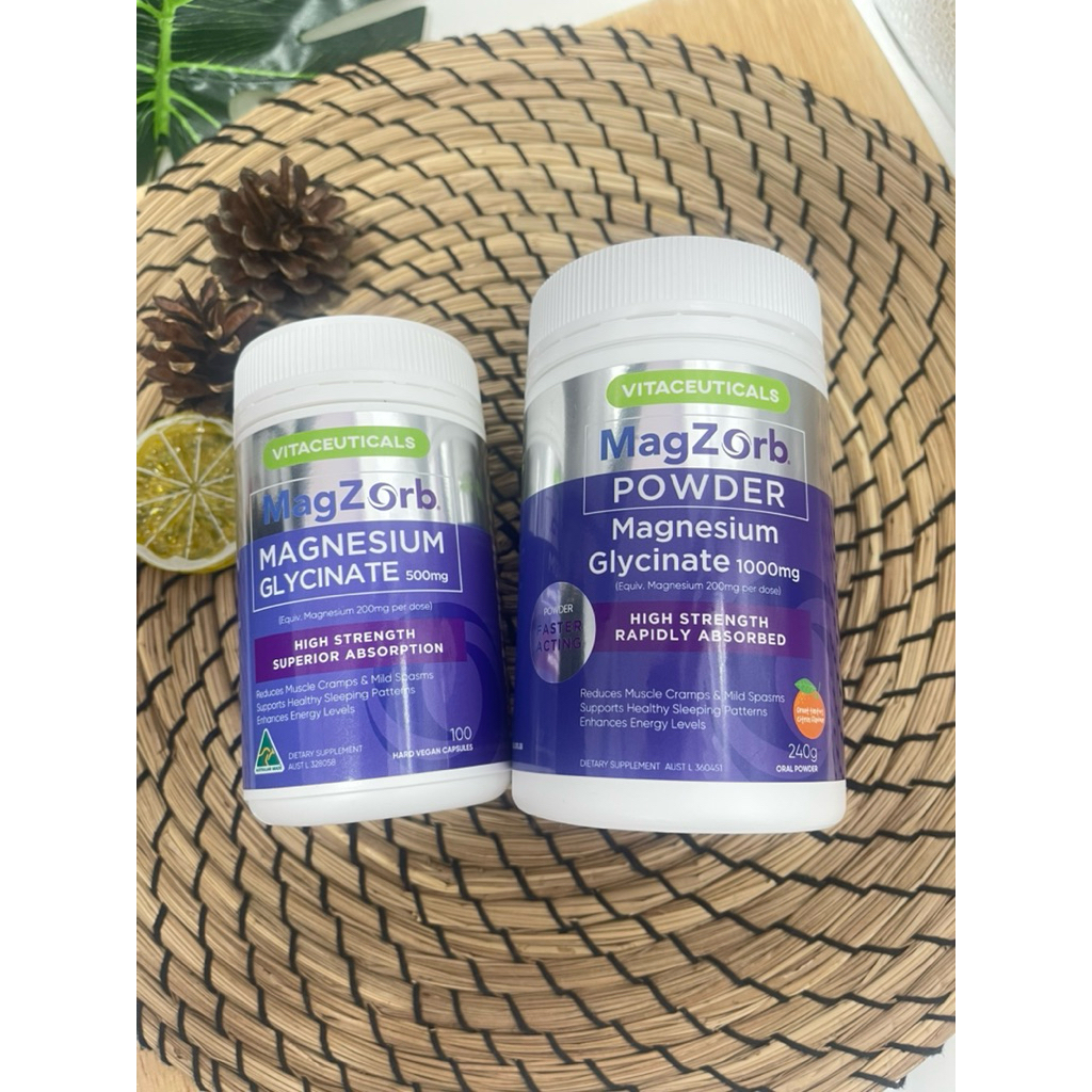 Vitaceuticals MagZorb High Strength, Pure Magnesium Glycinate ไกลซิเนท ...