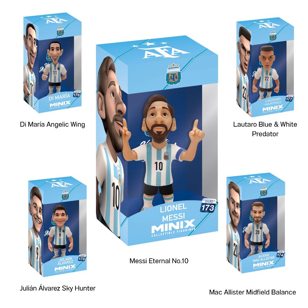 MINIX Football Argentina Team Figures ฟิกเกอร์นักฟุตบอลทีมชาติอาร์เจนตินา รหัส ARGEN
