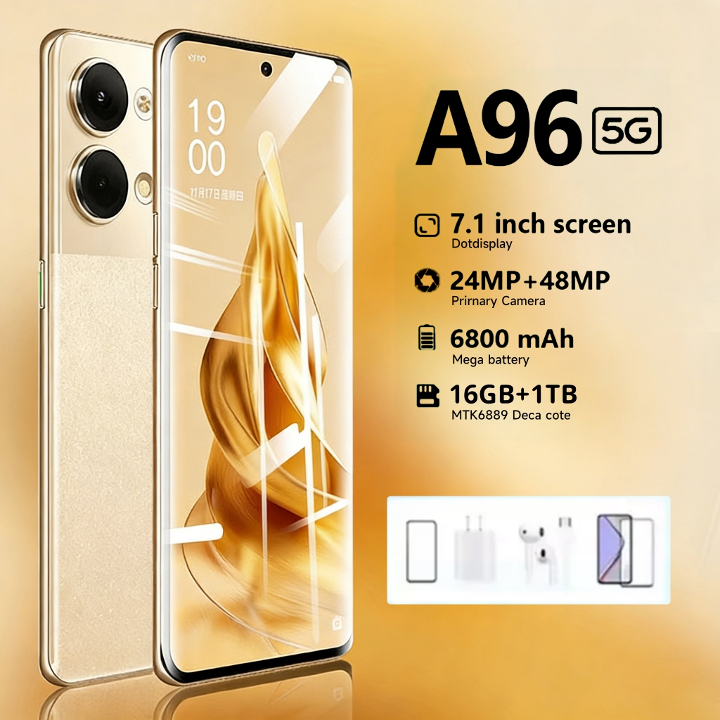 A96 (16+1TB) | สมาร์ทโฟนทนทานต่อการกระแทก กล้องชัด 32 MP ใช้งานราบเลื่น ...