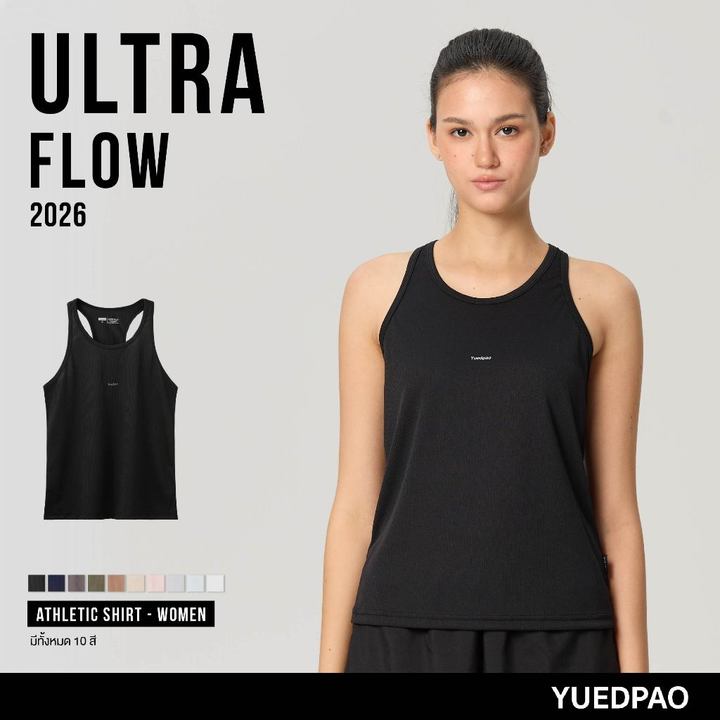 Yuedpao Sportswear - Athletic Shirts (Women) เสื้อออกกำลังกายแขนกุดผู้หญิง เสื้อกีฬา เสื้อกล้ามสำหรับวิ่ง (10 สี)