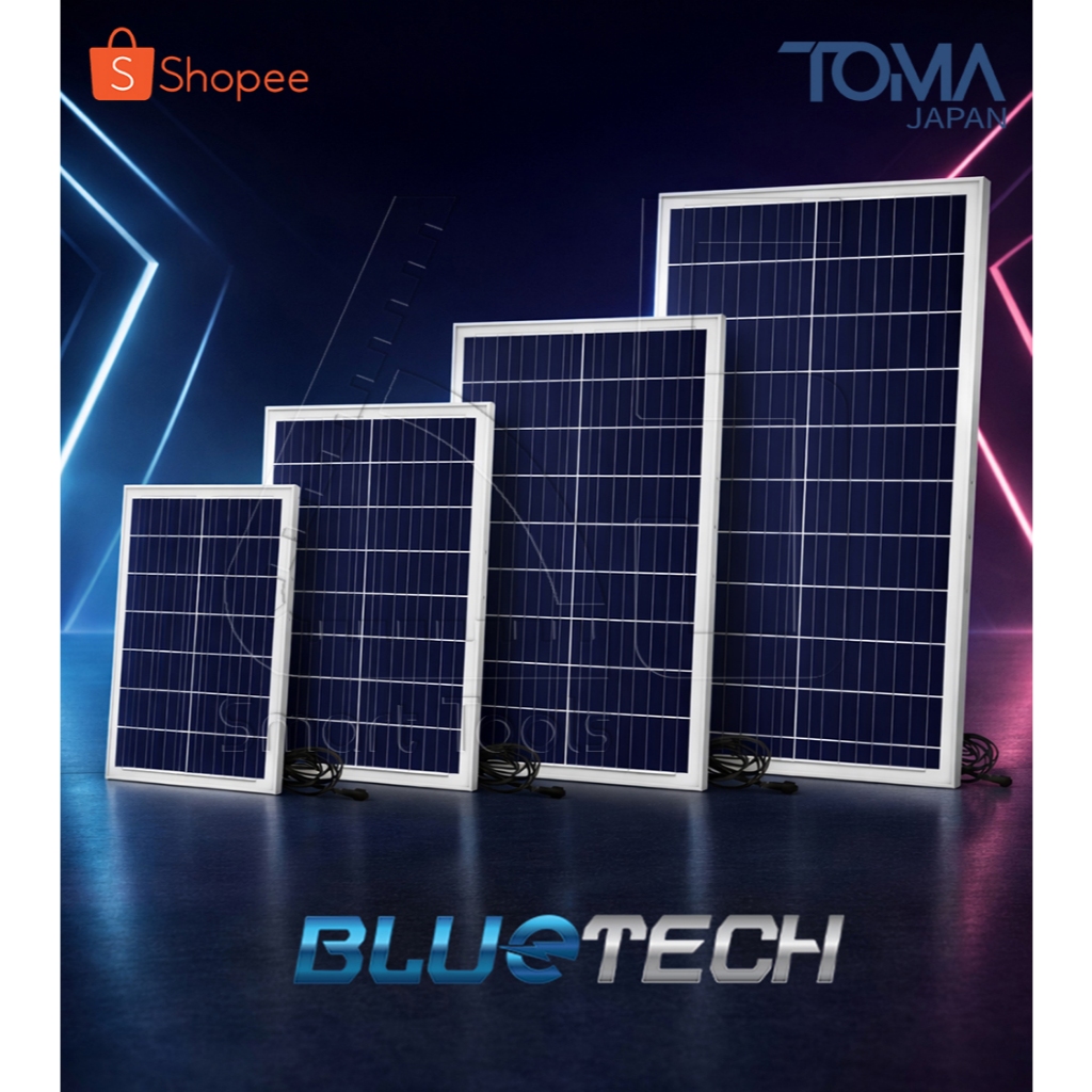 [ลดพิเศษ] BLUETECH แผงโซล่าเซลล์ 6V PolyCrystalline สายยาว พร้อมขาตั้ง ...