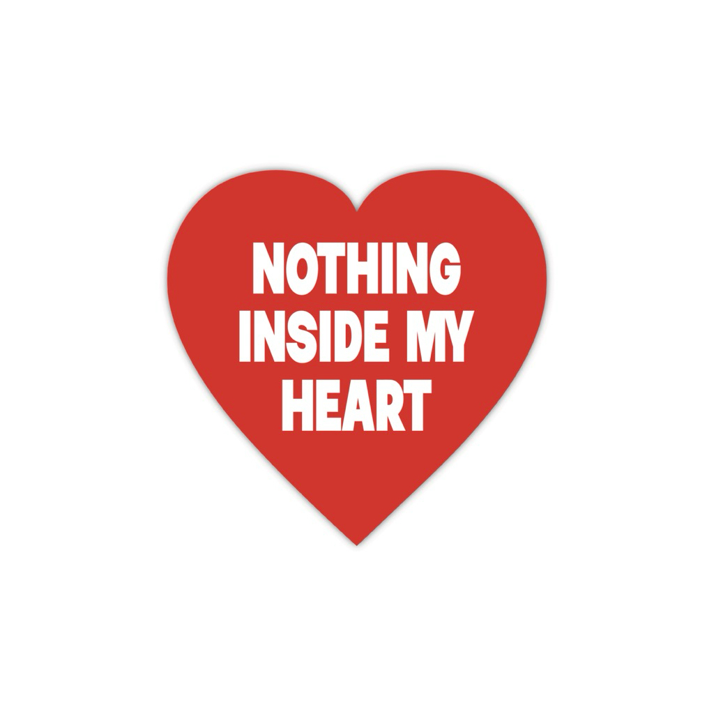 NHMC nothing inside my heart sticker | Shopee Thailand