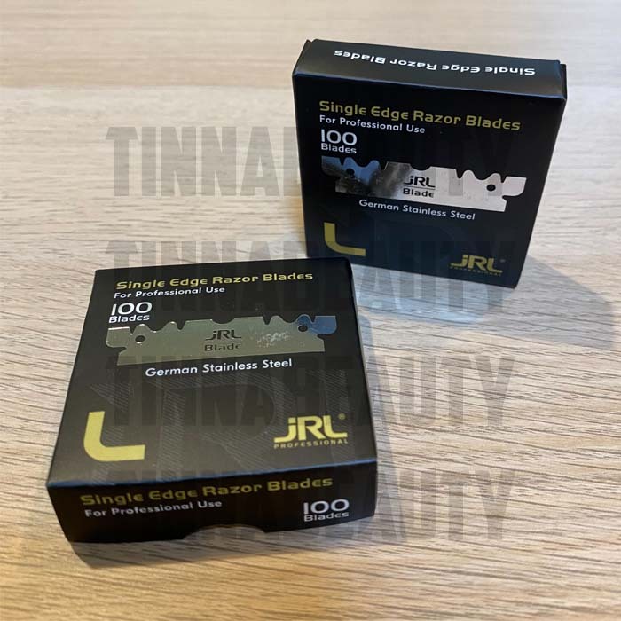 JRL Single Edge Razor Blades ใบมีดโกนJRL แบบหักครึ่งแล้ว (จำนวน 100 ใบ ...