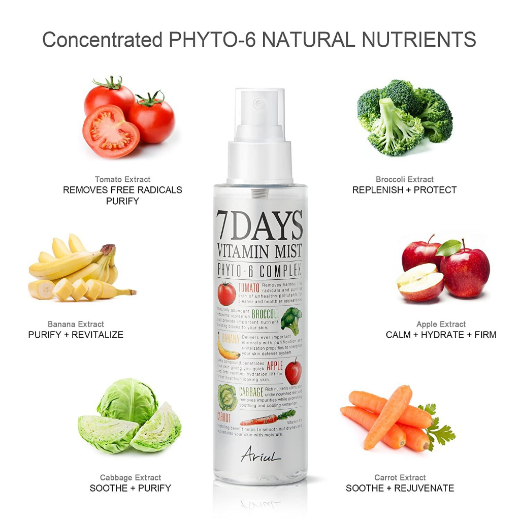 [มิสต์วิตามิน] Ariul 7 Days Vitamin Mist 4 in 1 Multi Mist | Shopee ...