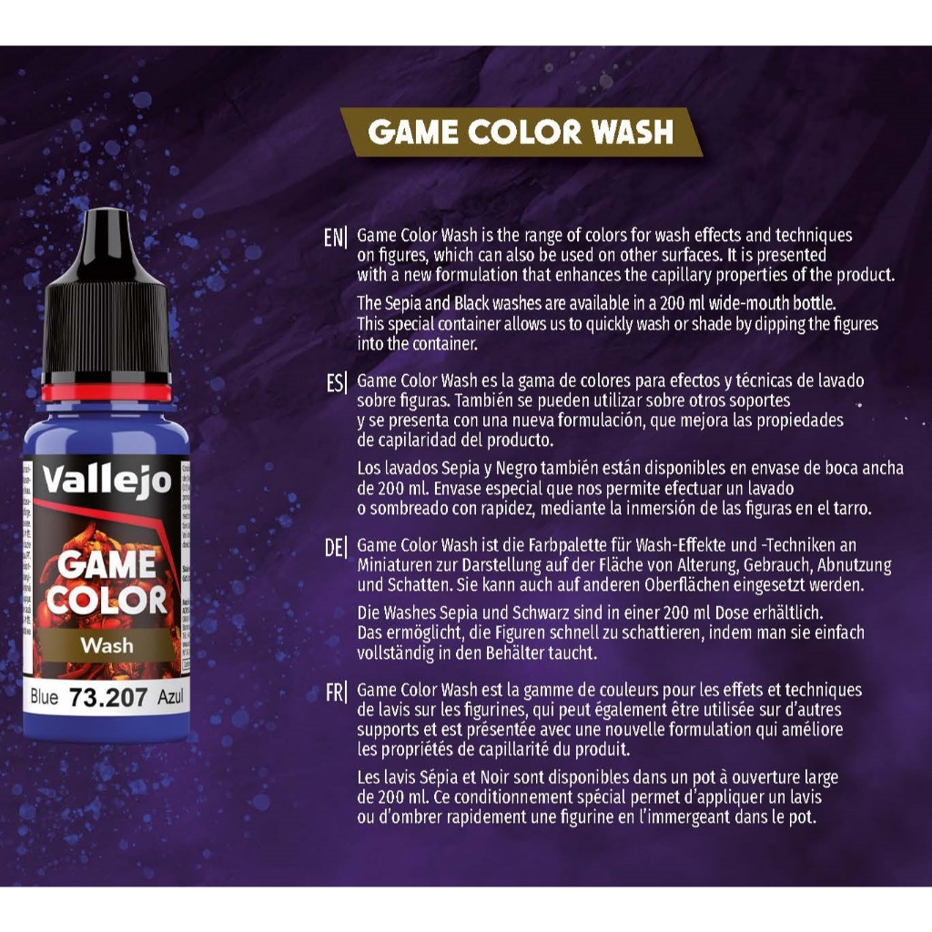 Vallejo : Game Color Wash : Game Color Wash Paint สีเพ้นโมเดล สูตรน้ำ ...