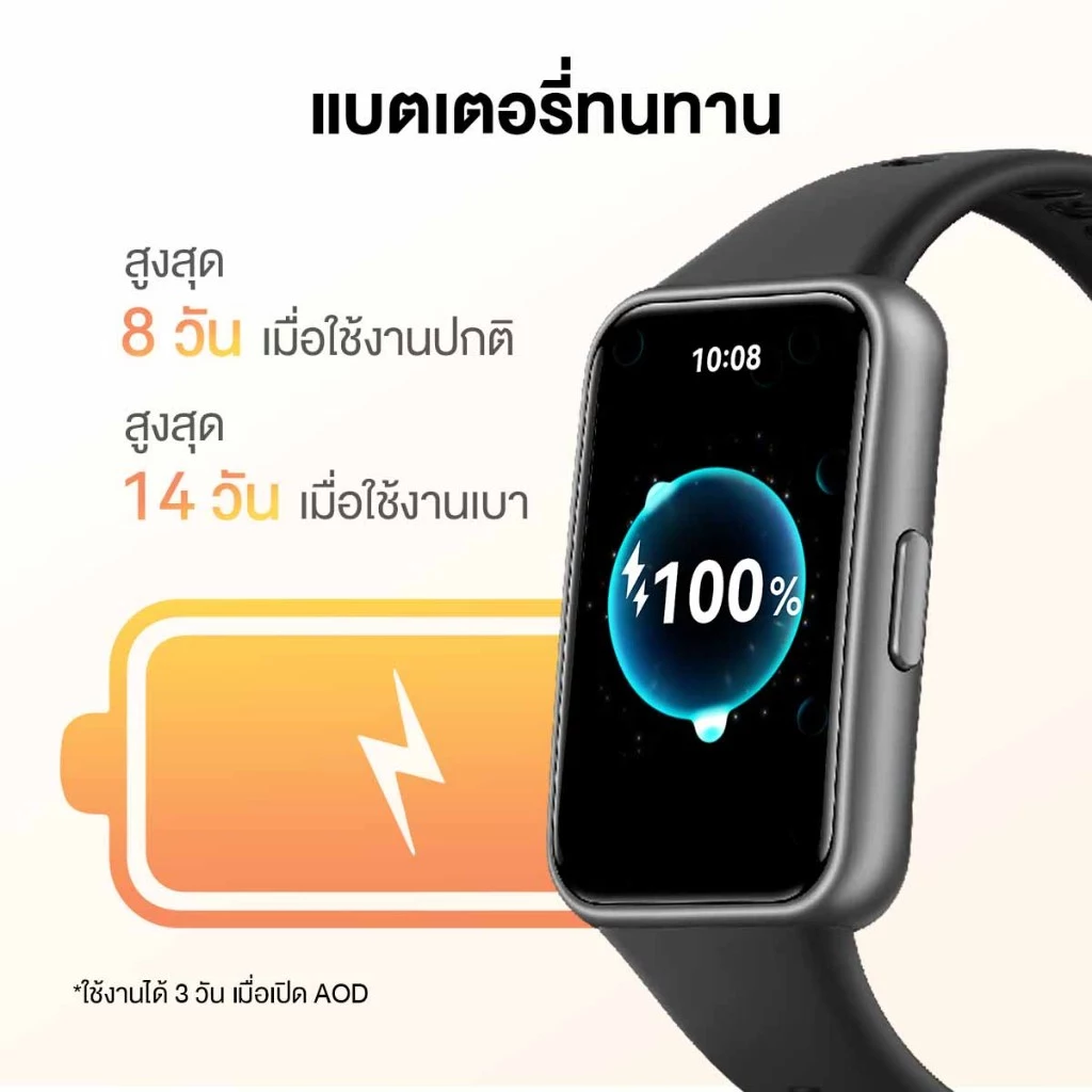 [7.7 00.00 - 01.59 น. | โค้ดลด 25%] HUAWEI Band 11 Series | สมาร์ทวอทช์ |หน้าจอสว่างคมชัดขนาดใหญ่ 1.62 นิ้ว thumbnail 8