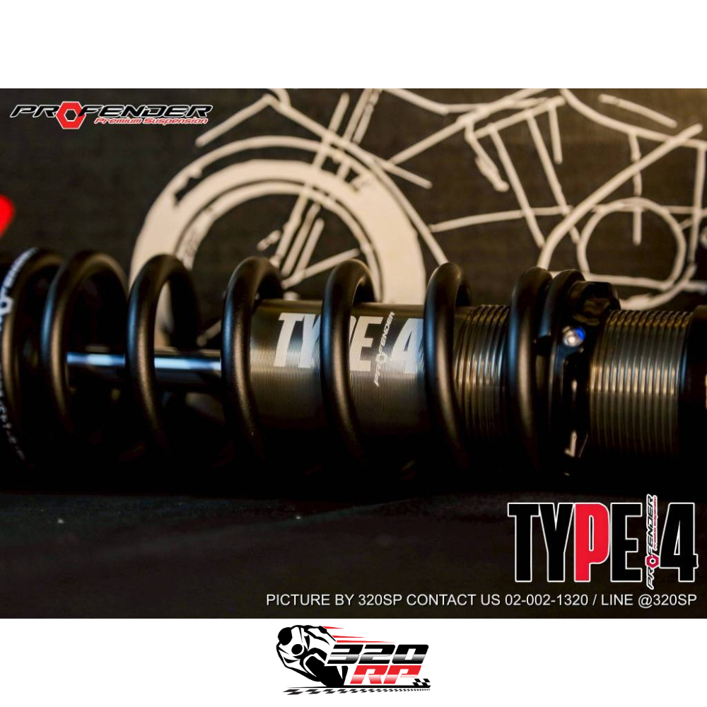 ส่งด่วน!! รับประกัน 2 ปี โช๊คหลัง PROFENDER TYPE 4 สำหรับ HONDA GIORNO ...