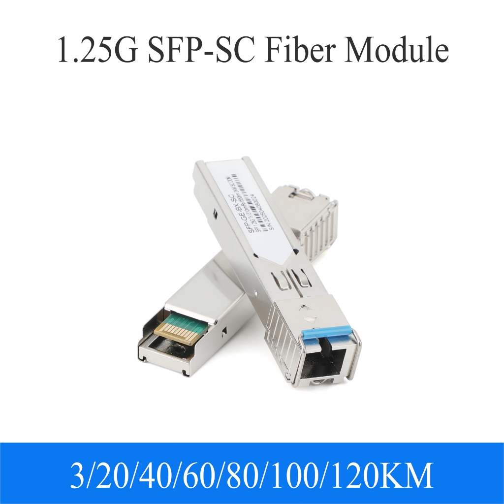 SFP Module 1Pair SC Single Mode 1.25G 1310nm 1550nm A+B สำหรับ Switch ...