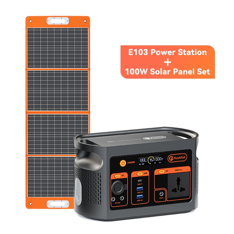 FlashFish 300W 600W Portable Power Station Solar Power Supply ใช้งานขณะ ...