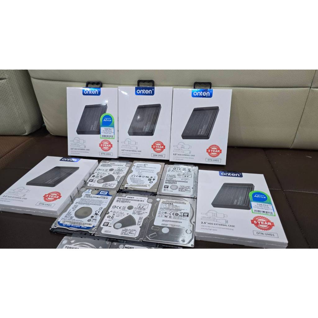 ฮาร์ดิสก์ 2.5นิ้ว พร้อมกล่องHDD External BOX เท่านั้น มือสอง 160 GB - 1 ...