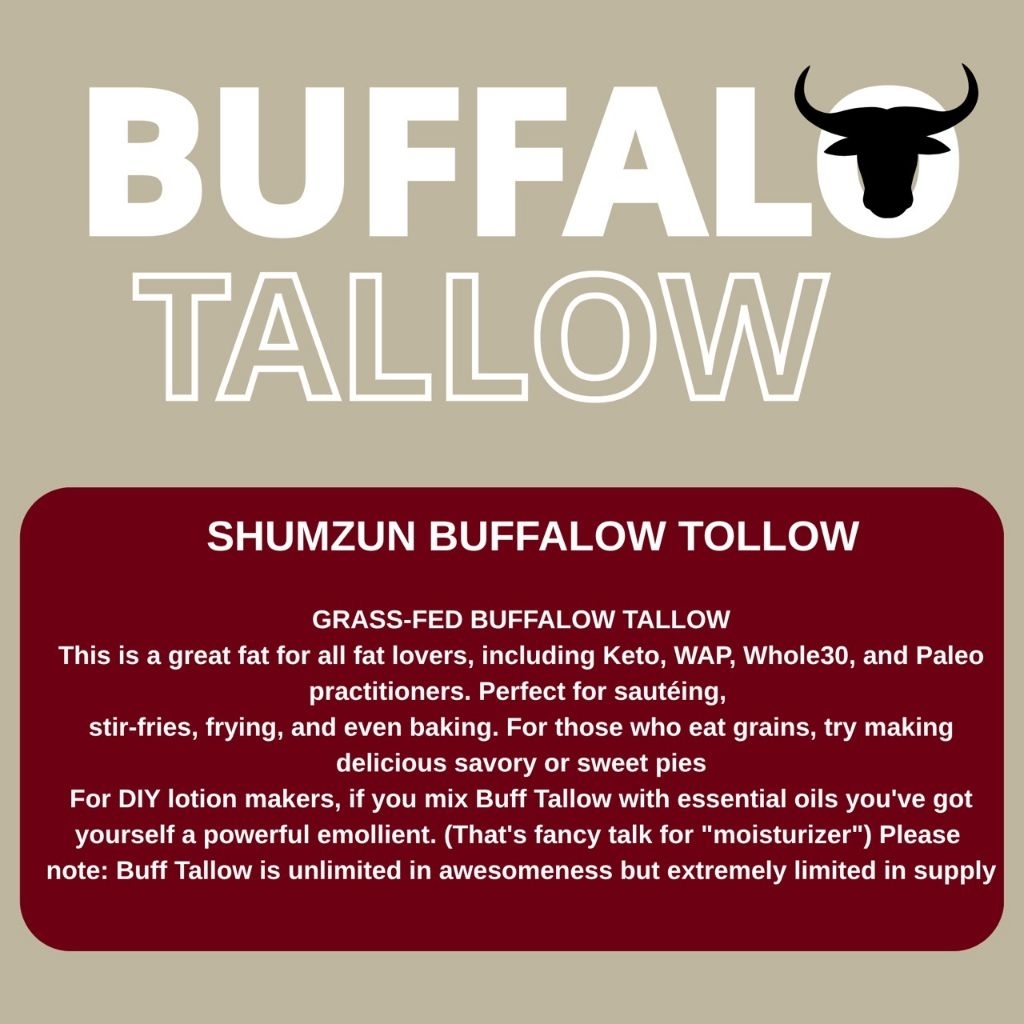 SHUM ZUN Buffallow Tallow #Buffallow tallow 200 g #น้ำมันควาย200 กรัม ...