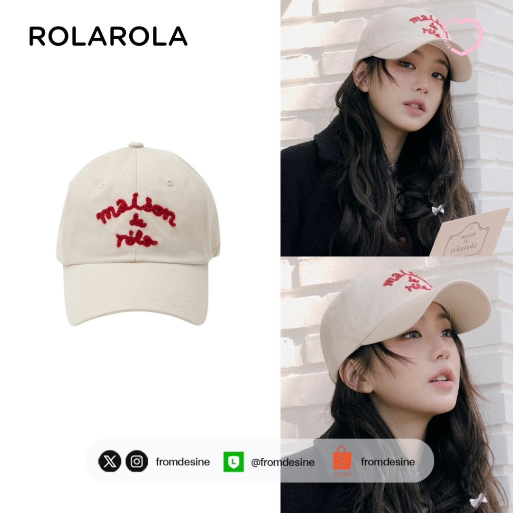 [ พร้อมส่ง ] หมวก ROLAROLA MAISON DE ROLA BALL CAP | Shopee Thailand