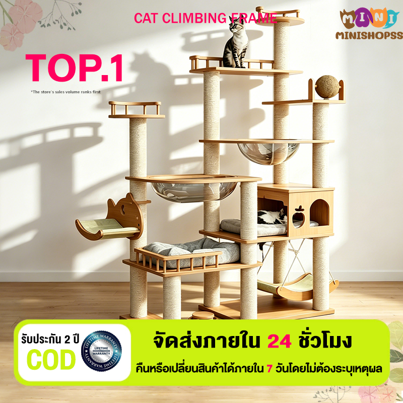 บ้านแมว ขนาดใหญ่ ฟังก์ชันหลากหลาย