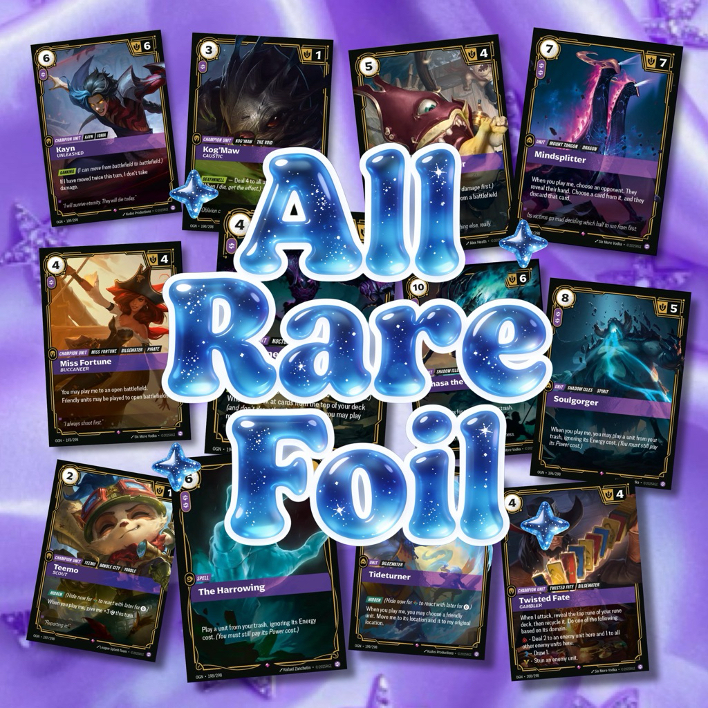 Riftbound Origins Chaos ระดับ Rare ( All Foil ) | Shopee Thailand