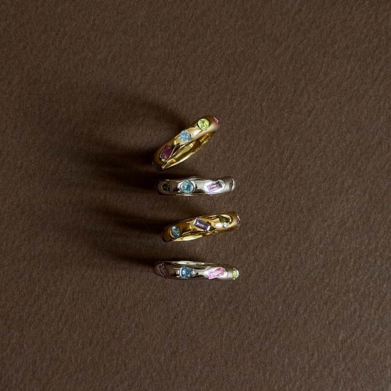 grumpy, gemstone rings(แหวนเงิน) | Shopee Thailand