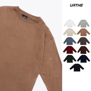 URTHE - เสื้อยืดแขนยาว สีพื้น รุ่น BASIC LIGHTWEIGHT LONG SLEEVE T-SHIRT