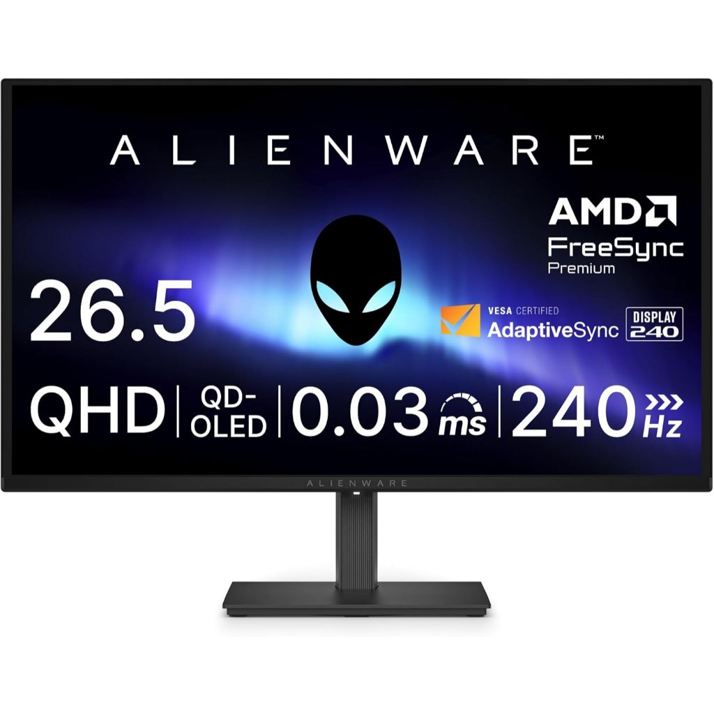 [Pre] Alienware AW2726DM 26.5" OLED Gaming Monitor, 2K QHD, 0.03ms, 240Hz, DP 1.4x1, HDMI x 2, DCI-P3 99% - 3Yr Warranty