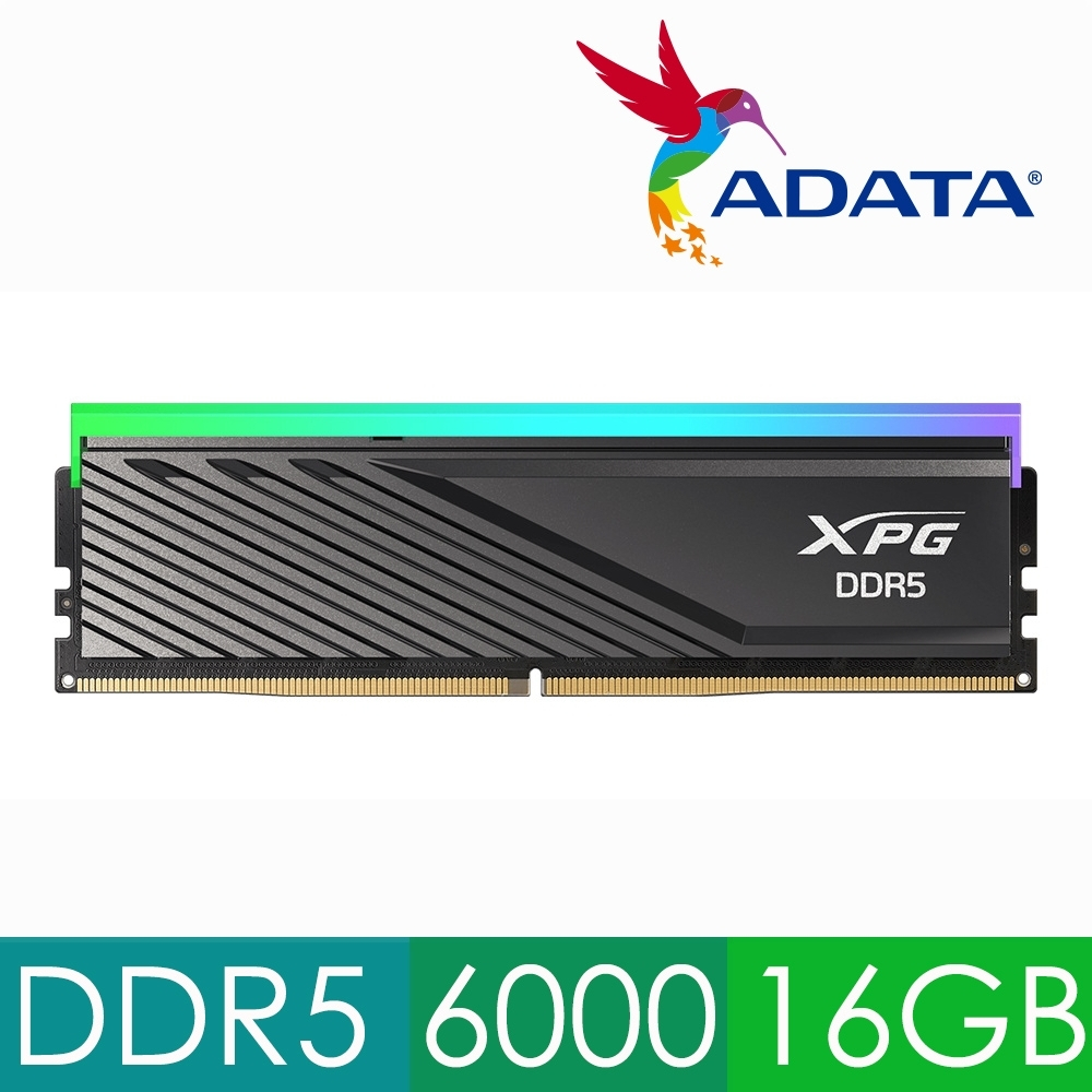 16GB (16GBx1) DDR5 6000MHz RAM (แรมพีซี) ADATA XPG LANCER BLADE RGB (AX5U6000C4816G-SLABRBK)