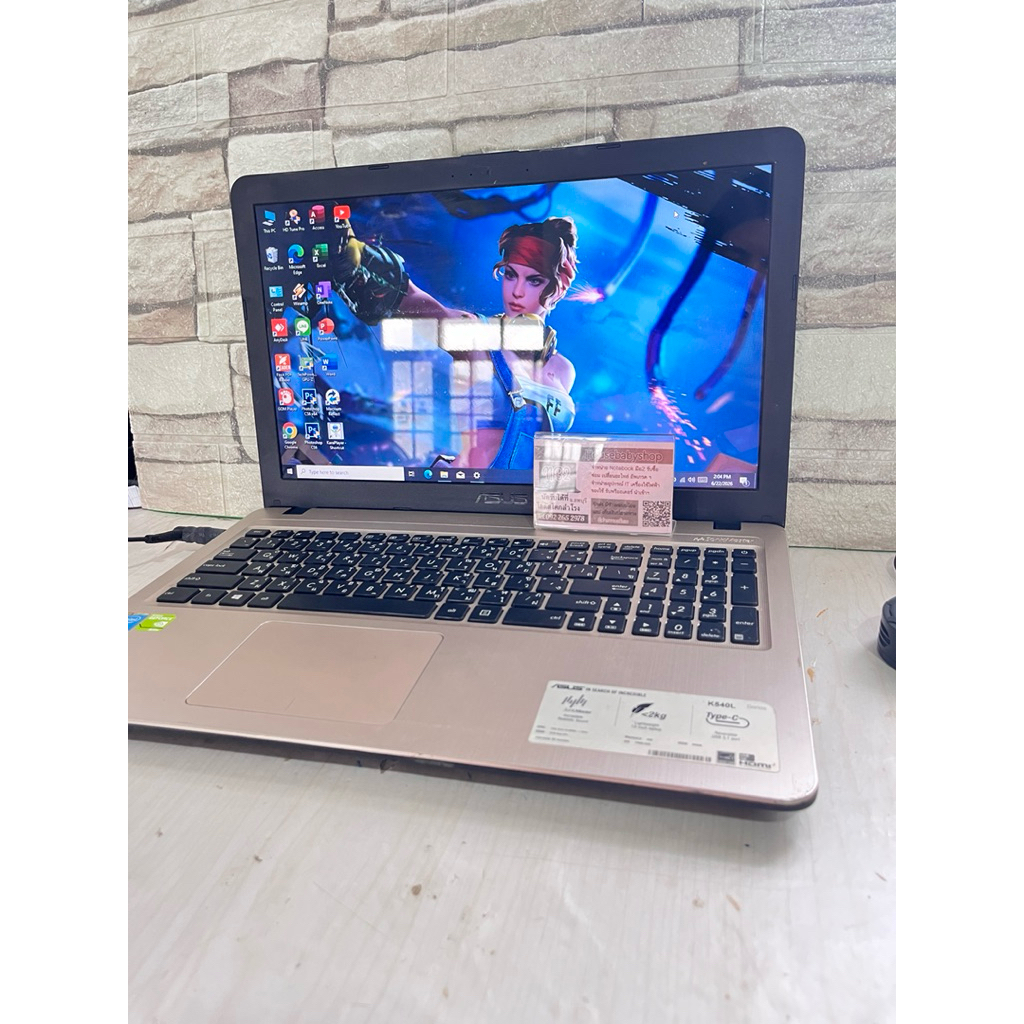โน๊ตบุ๊คมือ2 Asus K540L Core i3 gen4 SSD 240GB การ์ดจอแยก จอ 15.6