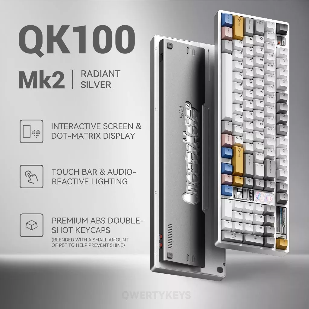 [จัดส่งต้น ส.ค.] QK100 MK2 Pre-built Aluminium เคสอลูมิเนียม Mechanical Keyboard QK100mk2 Bigpenguin คีย์บอร์ด Prebuilt