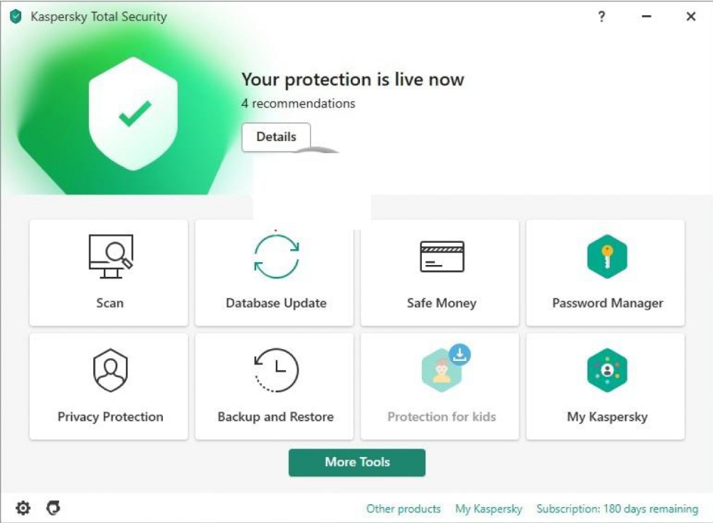 เกี่ยวกับสินค้า Kaspersky Total Security 1Year 1,3 Device โปรแกรมป้องกันไวรัส 100%