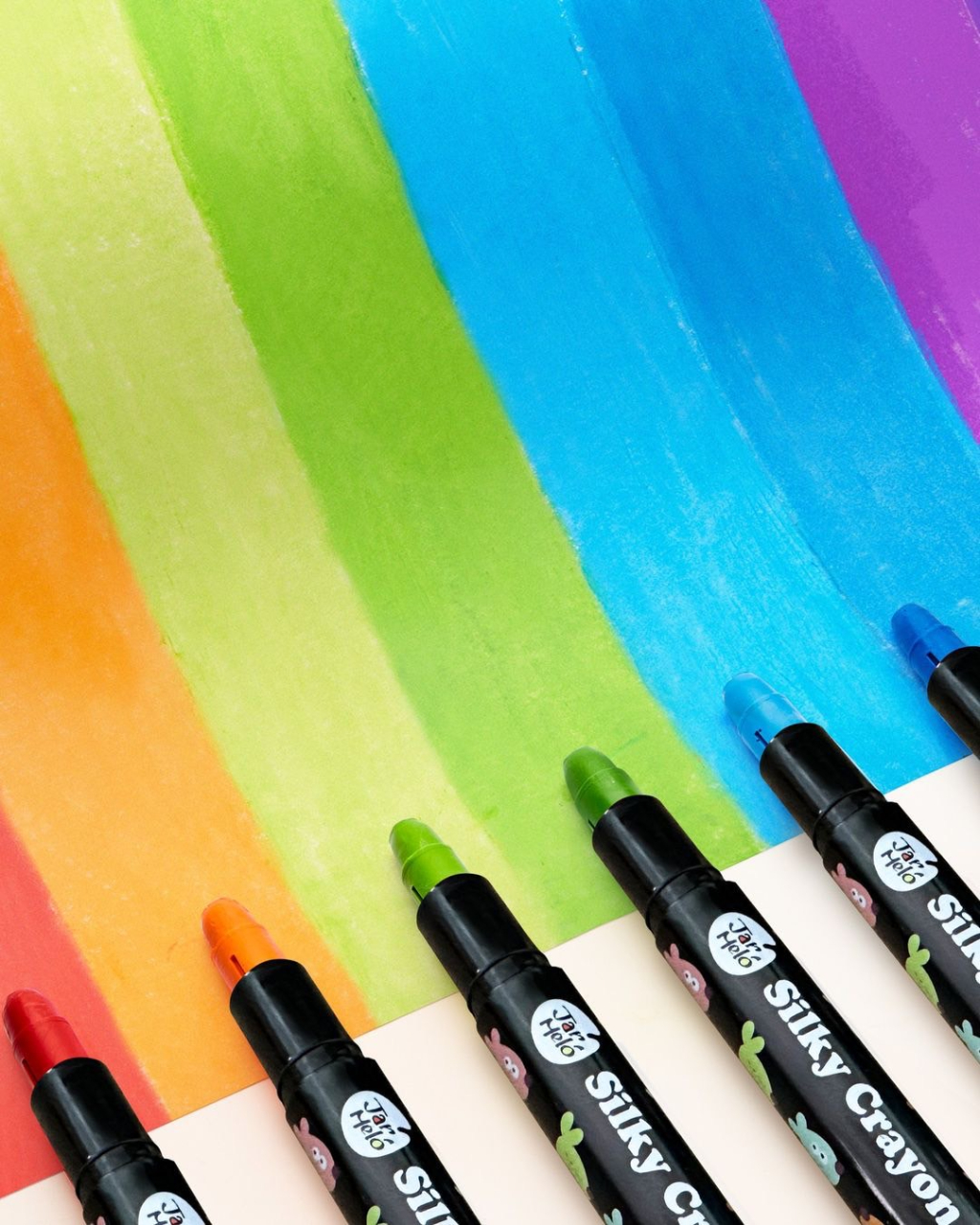 รายละเอียดเพิ่มเติมเกี่ยวกับ Joan Miro สีเทียนปลอดสารพิษ Washable Silky Crayons สีเทียนเด็ก " แพคเกจใหม่ " ของเล่นเด็ก