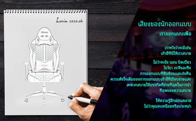 MUSSO รุ่น Samurai Series Model A / B เก้าอี้สีดำ เก้าอี้เล่นเกมแข่งรถเก้าอี้คอมพิวเตอร์พนักพิงสูงสำหรับผู้บริหารเก้าอี้คอมปรับได้คามหลักสรีรศาสตร์ เก้าอี้ออฟฟิศ