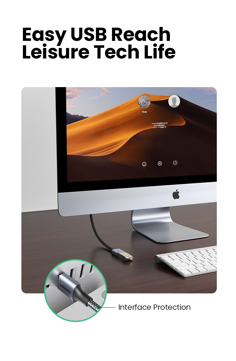 UGREEN รุ่น US129 สายต่อ USB 3.0 สายเพิ่มความยาว USB Extension Cable ...