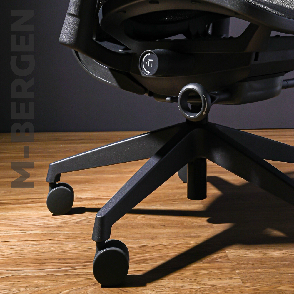 Ergotrend เก้าอี้เพื่อสุขภาพเออร์โกเทรน รุ่น M-Bergen เก้าอี้สีดำ เก้าอี้ทำงานเพื่อสุขภาพ นุ่มสบาย ตามหลักสรีระศาสตร์ ระบายอากาศดีเยี่ยม เก้าอี้เบาะ นุ่ม เกรดพรีเมี่ยม