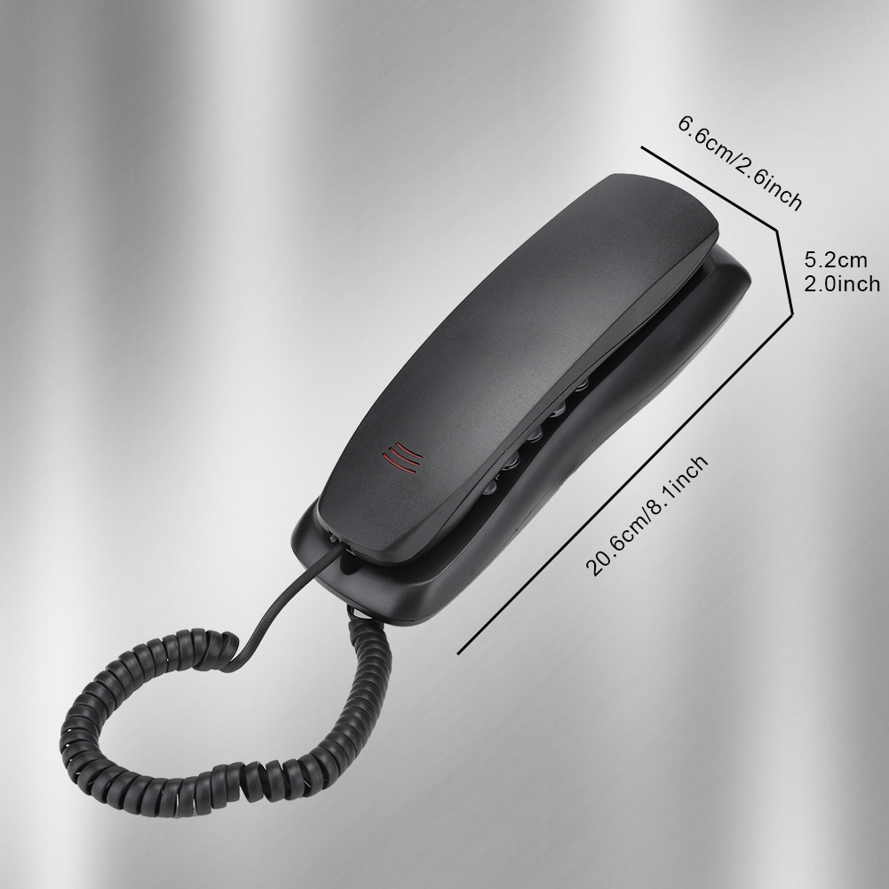 ลองดูภาพสินค้า KX-T628 Black for English Wired Desktop Wall Phone Landline Telephone for Home Office