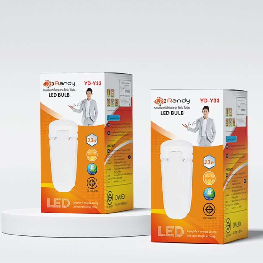 แรนดี้ หลอดไฟ LED ทรงพัดลม WHITE (สีขาว) RANDY LED BULB PROPELLER SHAPE ...