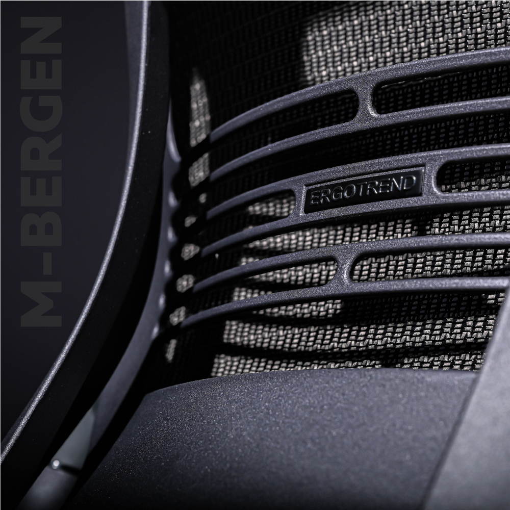 Ergotrend เก้าอี้เพื่อสุขภาพเออร์โกเทรน รุ่น M-Bergen เก้าอี้สีดำ เก้าอี้ทำงานเพื่อสุขภาพ นุ่มสบาย ตามหลักสรีระศาสตร์ ระบายอากาศดีเยี่ยม เก้าอี้เบาะ นุ่ม เกรดพรีเมี่ยม