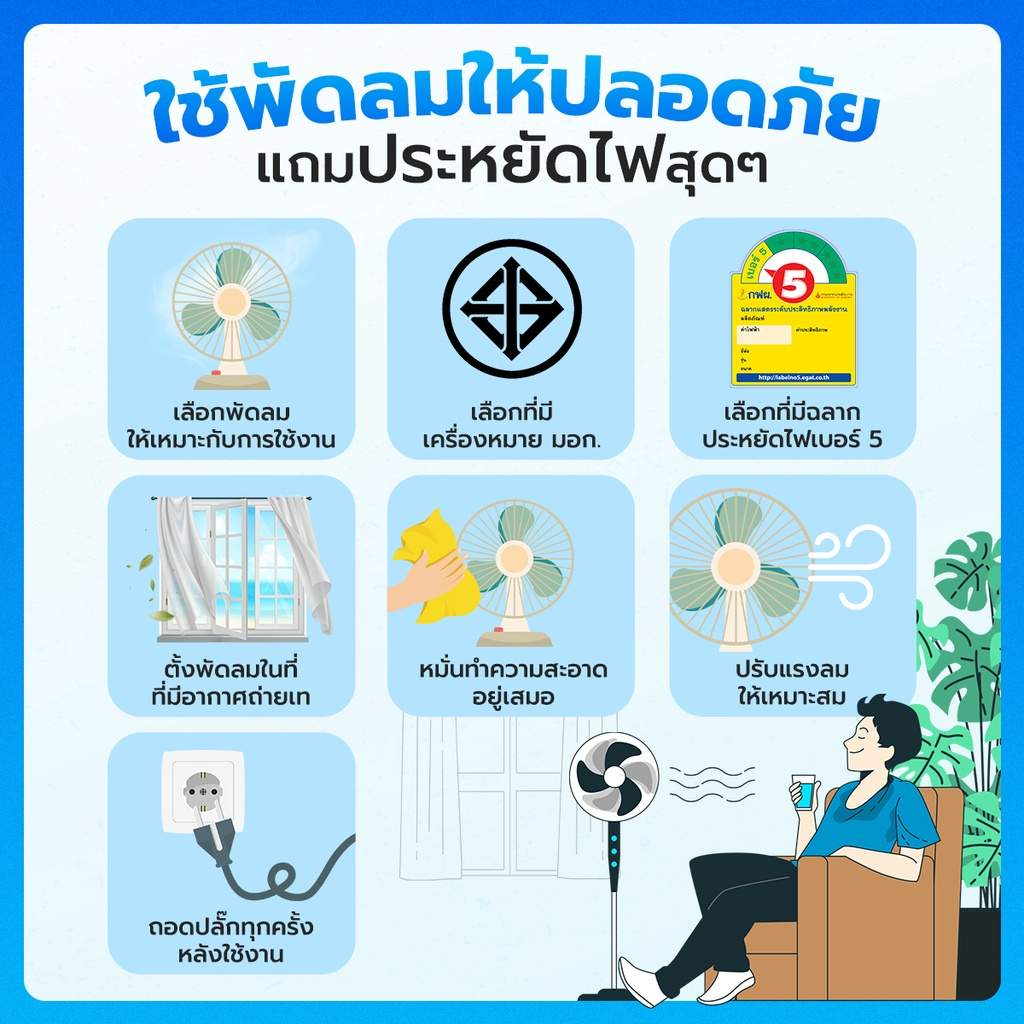 เกี่ยวกับสินค้า Sanshiro Electric fan พัดลมอุตสาหกรรม ตั้งพื้น 18 นิ้ว มาตรฐาน มอก.ประหยัดไฟเบอร์ 5 ประกอบง่าย ทนทาน แข็งแรง รับประกัน4ปี โดย TV Direct