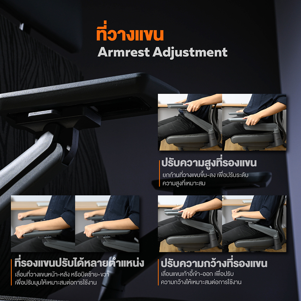 Ergotrend เก้าอี้เพื่อสุขภาพเออร์โกเทรน รุ่น Bergen เก้าอี้สีดำ ระบายอากาศดีเยี่ยม นุ่มสบาย ตามหลักสรีระศาสตร์ Ergonomic เก้าอี้พนักพิงสูง ลดอาการปวดเมื่อย เกรดคุณภาพ