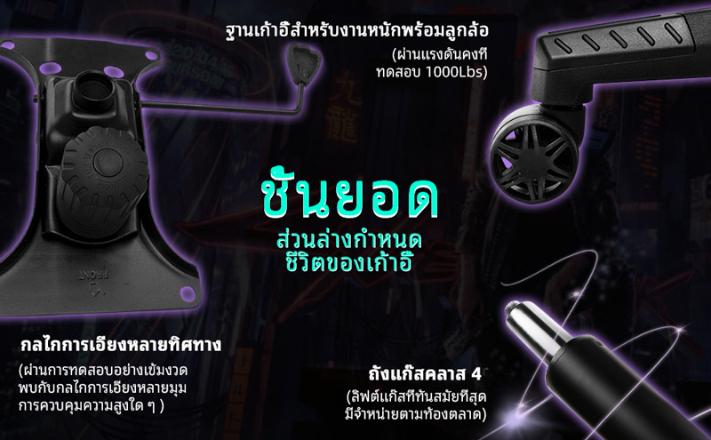 MUSSO รุ่น Samurai Series Model A / B เก้าอี้สีดำ เก้าอี้เล่นเกมแข่งรถเก้าอี้คอมพิวเตอร์พนักพิงสูงสำหรับผู้บริหารเก้าอี้คอมปรับได้คามหลักสรีรศาสตร์ เก้าอี้ออฟฟิศ