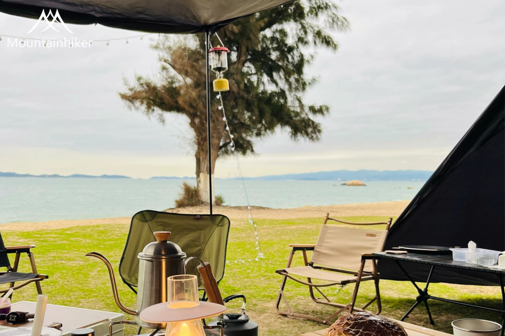 Mountainhiker Awning Tent เต็นท์ทรงกระโจม 2 ยอด จัดวางของได้อิสระ แข็งแรงทนทาน ดัชนีการกันน้ำ PU3000mm ใช้งานประมาณ 10-15 คน ขนาด 555x330x240cm