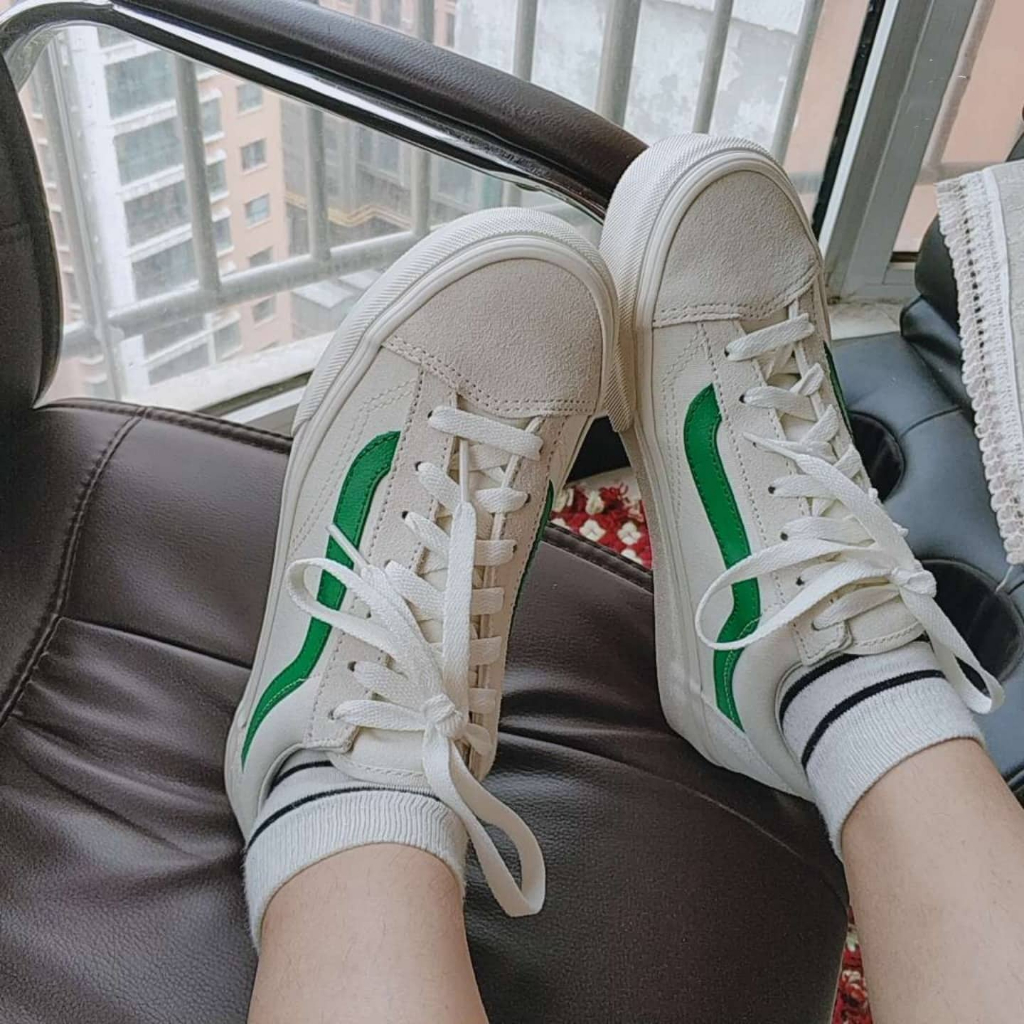 เกี่ยวกับ Vans รองเท้าผ้าใบ Style 36 หนอนเขียว Marshmallow/Jolly Green( VN0A3DZ3RFX )